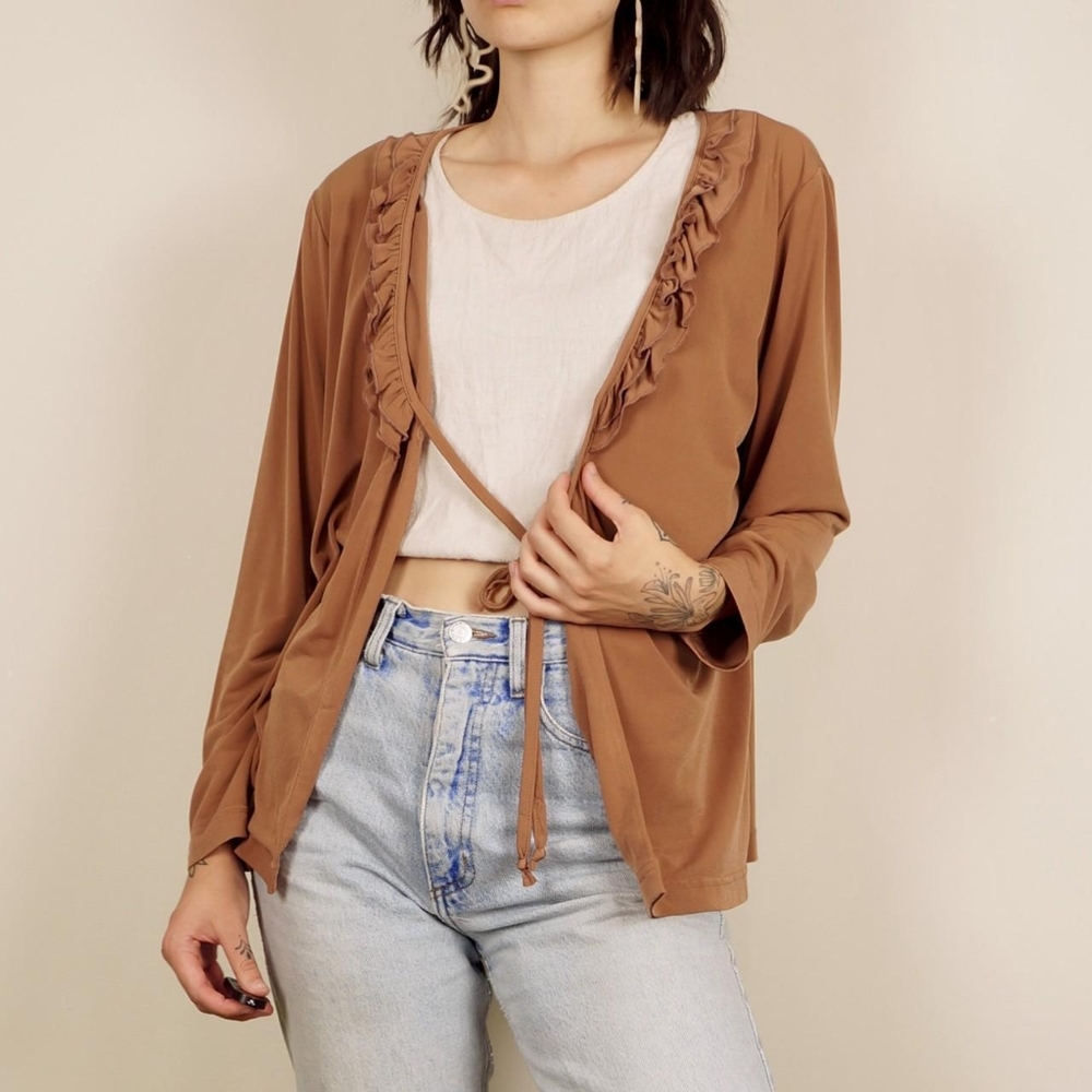 Vtg tan/peach top